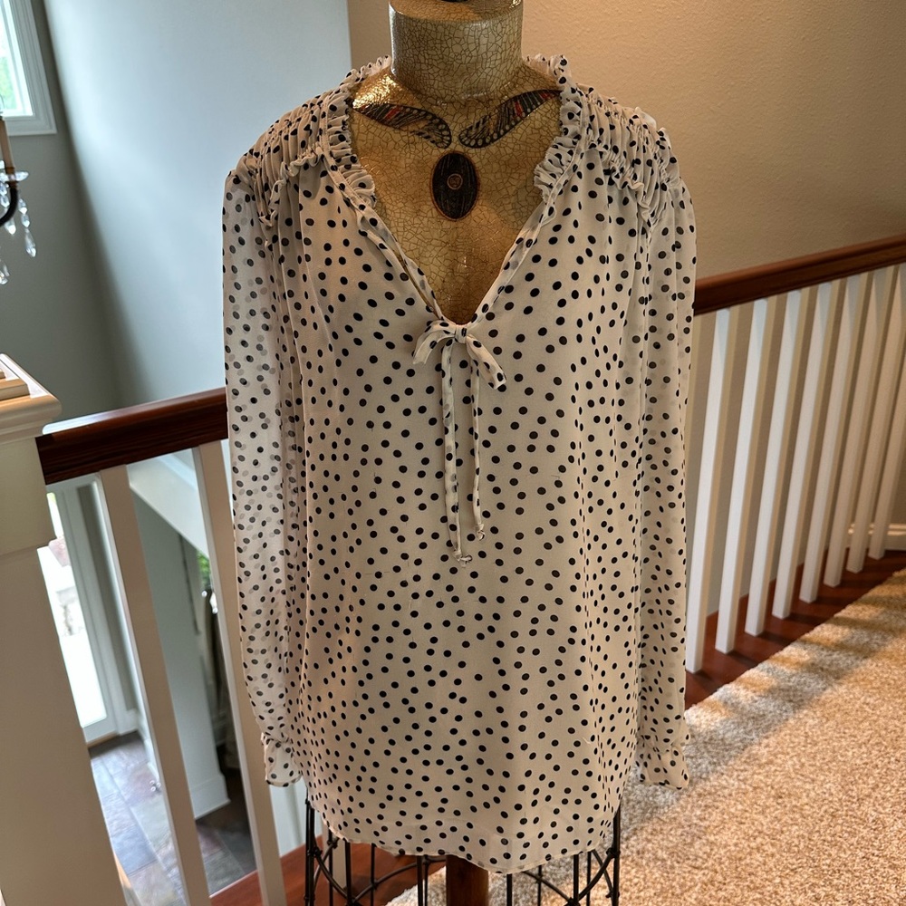 Rose + Olive Blouse Size Medium